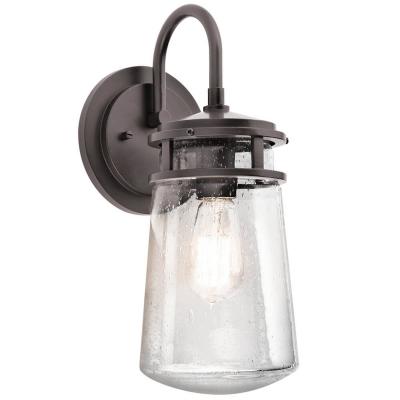 KICHLER Applique Lyndon, bronze et verre, moyenne