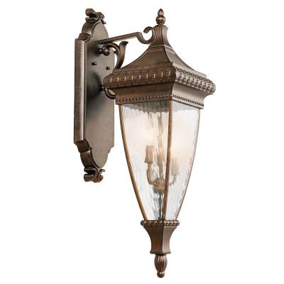 KICHLER Applique Venetian Rain, bronze bross&eacute; et verre, moyenne