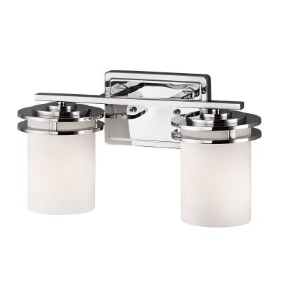 KICHLER Applique Hendrick, chrome poli, verre opale, 2 LED