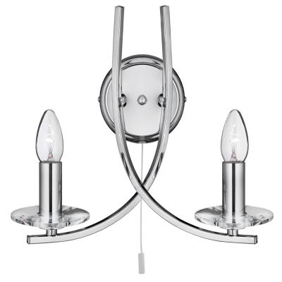 SEARCHLIGHT  Applique murale Ascona couleur chrome 2 fl.