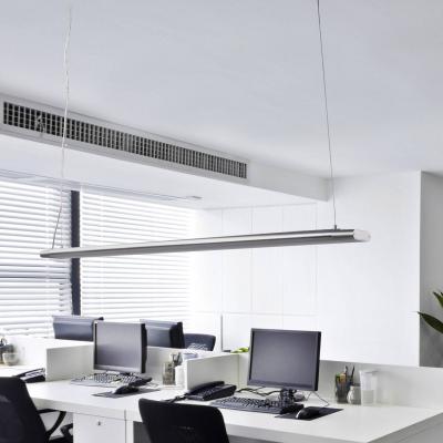 ARCCHIO  Suspension LED Vinca, longueur 120 cm, blanc/argent&eacute;