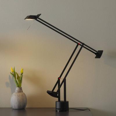 ARTEMIDE Lampe de bureau - TIZIO LED Aluminium H max119cm, Base Diam 11cm Noir
