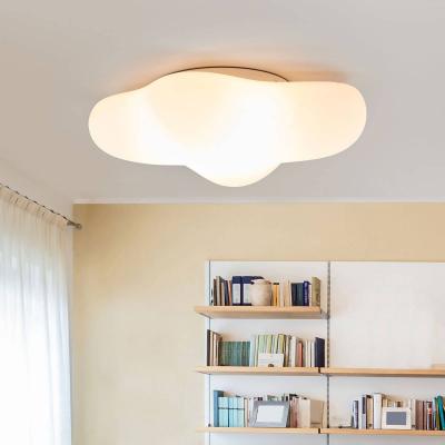 MANTRA ILUMINACION Plafonnier Eos 4 Ampoules E27 Outdoor IP44, blanc opal