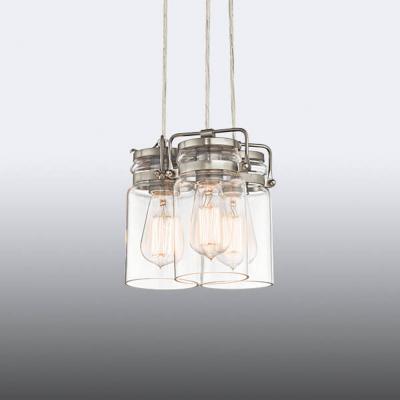 KICHLER Suspensions brinley nickel 3x60w e27