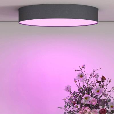 CALEX Plafonnier intelligent noir 40 cm avec LED RGB - Taiko