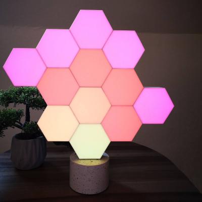 COLOLIGHT  lampe d&eacute;co Stone set par 6 socle pierre