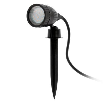 EGLO NEMA - Spot d'ext&eacute;rieur &agrave; planter ampoule LED Noir 3W H18,5cm