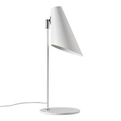 DYBERG LARSEN Cale - Lampe de table en m&eacute;tal blanc mat, h 50 cm d 15,5 cm