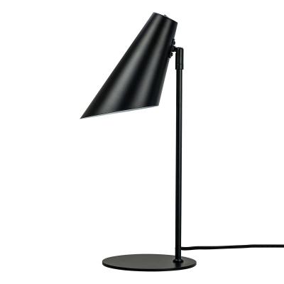 DYBERG LARSEN Cale - Lampe de table en m&eacute;tal noir mat, h 50 cm d 15,5 cm