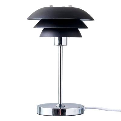 DYBERG LARSEN DL16 - Lampe de table en m&eacute;tal noir mat, h 25 cm d 16 cm