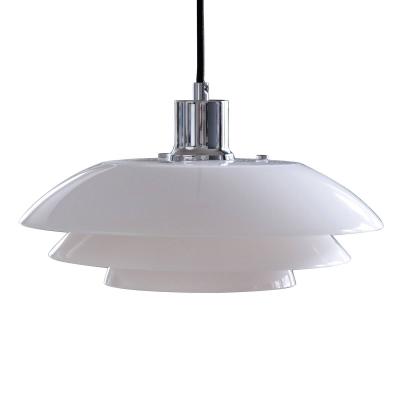DYBERG LARSEN DL31 - Suspension en verre et chrome, h 15 cm d 31 cm
