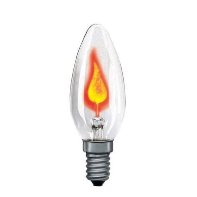 PAULMANN  53000 Ampoule Bougie Scintillante 3W, E14, 97mm 35mm, Clair