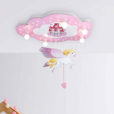 ELOBRA  Plafonnier pour enfant Ch&acirc;teau et licorne