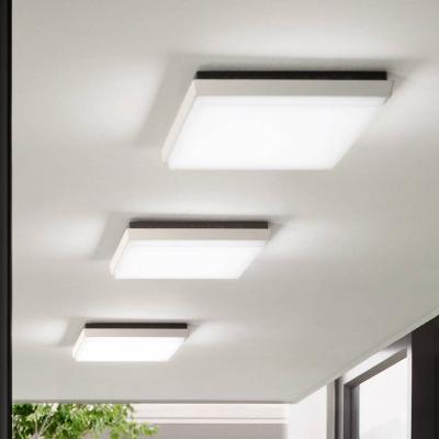 FABAS LUCE  Desdy plafonnier d'ext&eacute;rieur LED, 30x30 cm, blanc