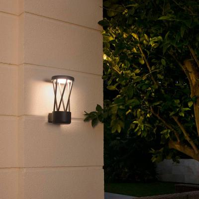 FARO BARCELONA Faro twist - applique murale ext&eacute;rieure led gris fonc&eacute; 10w 3000k ip65
