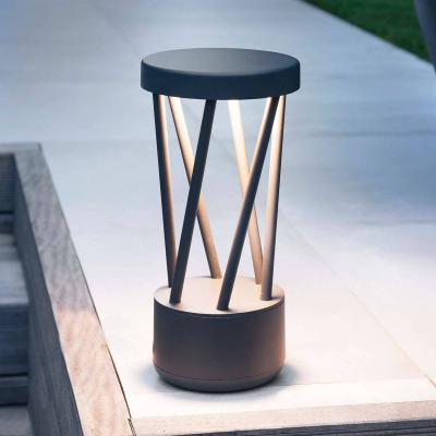 FARO BARCELONA Faro twist - lampadaire ext&eacute;rieur &agrave; led gris fonc&eacute; 10w 3000k ip65