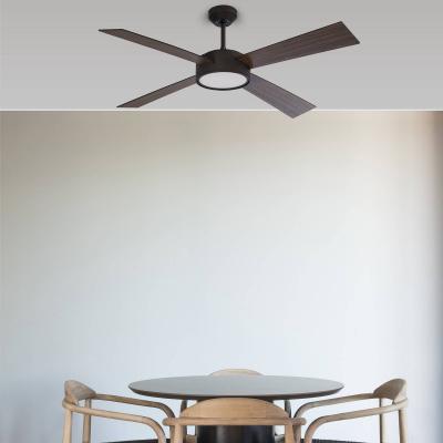 FARO BARCELONA Faro Hydra - Ventilateur de Plafond LED 132cm Noir 4 Pales 16W