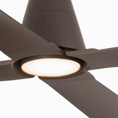 FARO BARCELONA  Ventilateur plafond Typhoon L lampe LED IP44 brun