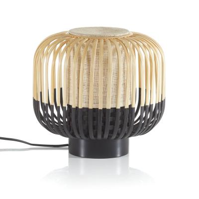 FORESTIER  Bamboo Light S lampe &agrave; poser 24&nbsp;cm noire