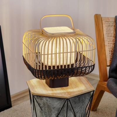 FORESTIER Bamboo Square Lampe de Table S Black - 