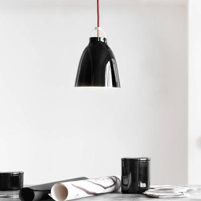 FRITZ HANSEN  Caravaggio Suspension, noir/c&acirc;ble rouge - 16,5 cm