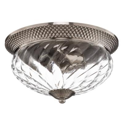 HINKLEY Plafonnier Plantation, nickel antique, 3 ampoules