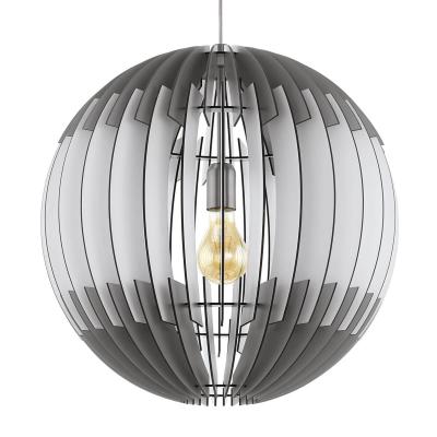 EGLO Suspension OLMERO 1 ampoule nickel satin&eacute; Diam&egrave;tre 70 Cm