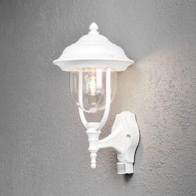 KONSTSMIDE  Applique ext&eacute;rieur blanche Parma d&eacute;tecteur mvt