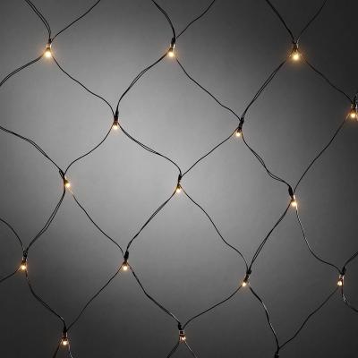 KONSTSMIDE Filet Lumineux Pour L'ext&eacute;rieur &Agrave; Piles 40 Led Avec Capteur Minuteur