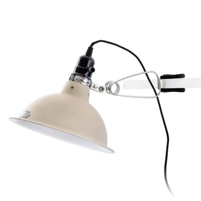 FARO BARCELONA Lampe &agrave; pince Pepper beige au look industriel