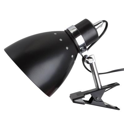 STEINHAUER Sienna Jump Clamp & Clip On Lampe Noir Mat, Chrome Poli