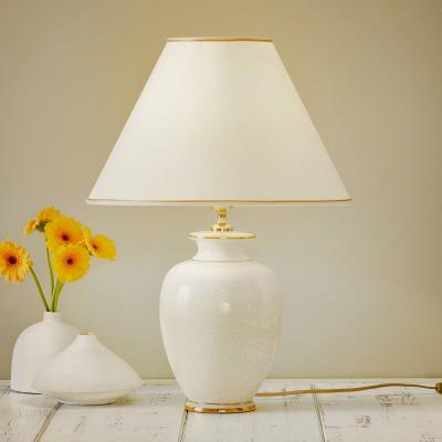 AUSTROLUX Lampe &agrave; poser blanche GIARDINO CRACLEE 40 cm