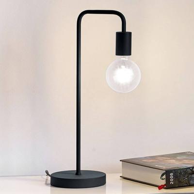 TRIO LIGHTING  Lampe &agrave; poser Diallo sans abat-jour noir mat