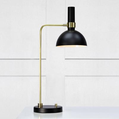 GENERIQUE Marksl&ouml;jd Lampe &agrave; poser Larry dimmable, noir-laiton