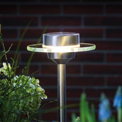PAULMANN Special borne solaire Ufo IP44 LED 1x0.2W acier/clair acier/verre