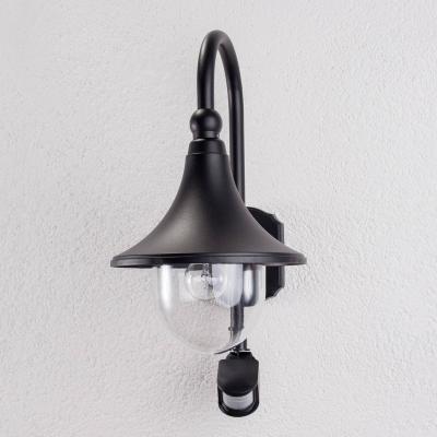 LINDBY Applique ext&eacute;rieure 'Daphne' en aluminium - noir, transparent