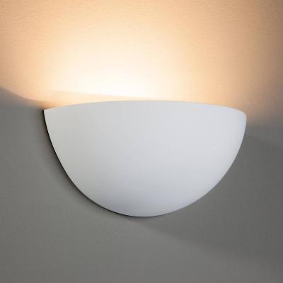LINDBY  applique murale Pascali, hauteur 13 cm, blanc, pl&acirc;tre