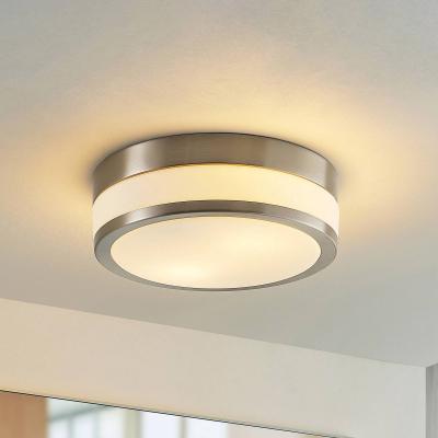 LINDBY  Flavi plafonnier salle bain, &Oslash; 28&nbsp;cm nickel