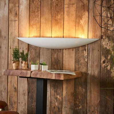 LINDBY  Grande applique en pl&acirc;tre Tommi en blanc