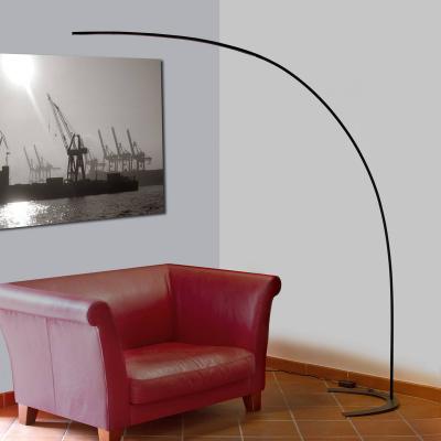 LINDBY  Lampadaire arqu&eacute; LED Danua noir