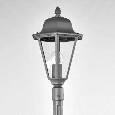 LINDBY Lampadaire ext&eacute;rieur 'Edana' en aluminium - gris graphite, transparent