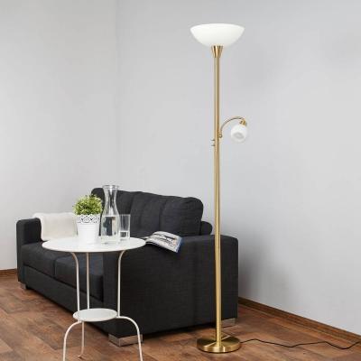 LINDBY  Lampadaire indirect Elaina liseuse, laiton