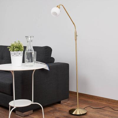 LINDBY  lampadaire Elaina, laiton, 162cm, flexible, E14