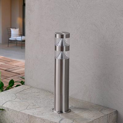 LED Borne Eclairage Exterieur 'Lanea' en inox - inox, transparent