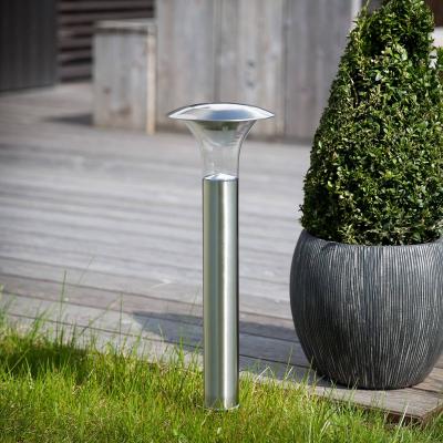 LINDBY Led Lampe Solaire 'Jolin' en inox - inox, transparent