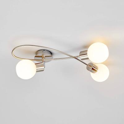 LINDBY Elaina 3 LED Plafonnier Matt Nickel - 
