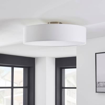 LINDBY  Plafonnier Sebatin, E27, 50&nbsp;cm, blanc