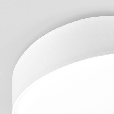 LINDBY  plafonnier Sebatin, &Oslash; 50 cm, cr&egrave;me, tissu, E27