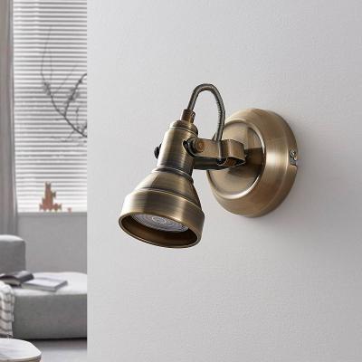 LINDBY  spot mural Perseas, laiton vieilli, m&eacute;tal, 16 cm, GU10