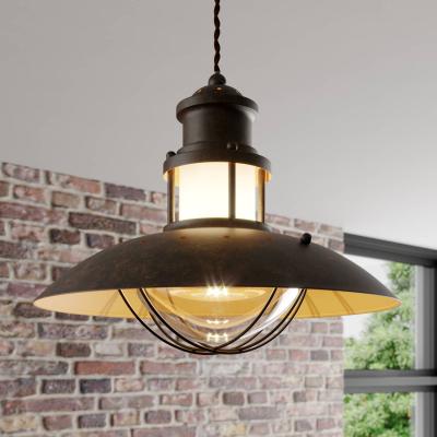 LINDBY  Suspension rustique Louisanne en brun